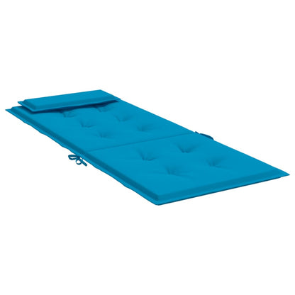 Cuscini Sedia con Schienale Alto 4 pz Blu Chiaro Tessuto Oxford - homemem39