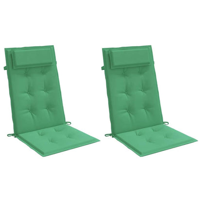 Cuscini per Sedia con Schienale Alto 2 pz Tessuto Oxford