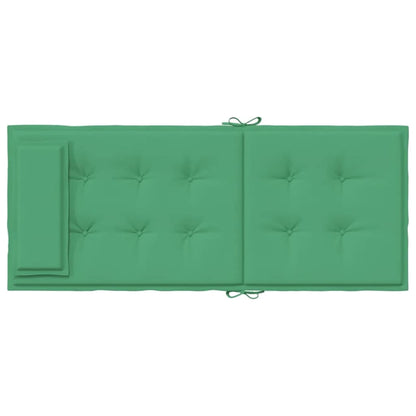 Cuscini per Sedia con Schienale Alto 6 pz Verde Tessuto Oxford