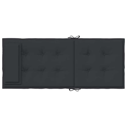 Cuscini per Sedia con Schienale Alto 4pz Nero in Tessuto Oxford | homemem39