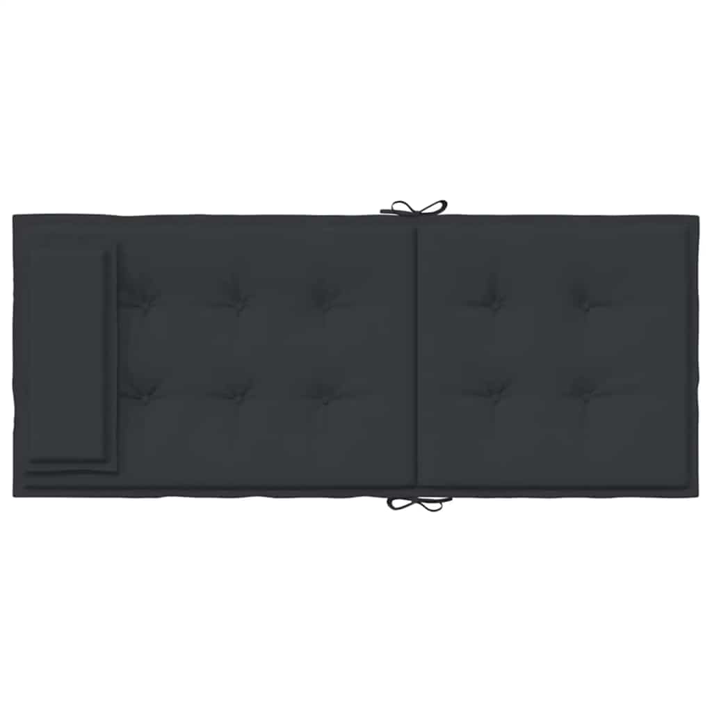 Cuscini per Sedia con Schienale Alto 6pz Nero in Tessuto Oxford | homemem39