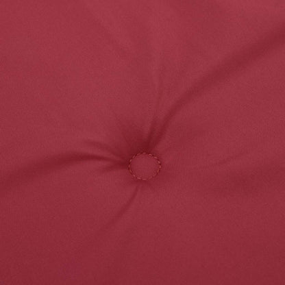 Cuscini Sedia con Schienale Alto 2 pz Rosso Vino Tessuto Oxford
