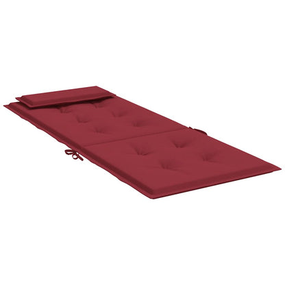 Cuscini Sedia con Schienale Alto 4 pz Rosso Vino Tessuto Oxford | homemem39