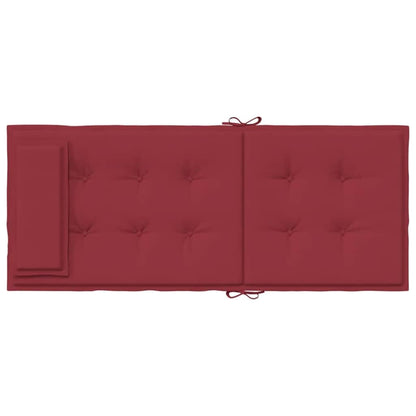 Cuscini Sedia con Schienale Alto 4 pz Rosso Vino Tessuto Oxford | homemem39