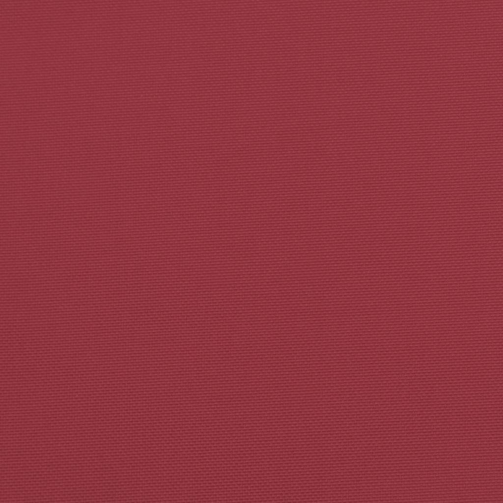 Cuscini Sedia con Schienale Alto 4 pz Rosso Vino Tessuto Oxford | homemem39