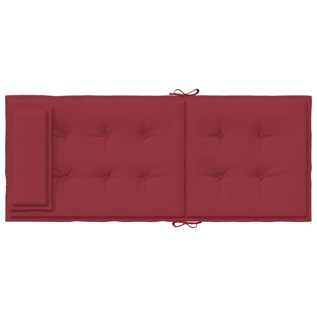 Cuscini Sedia con Schienale Alto 6 pz Rosso Vino Tessuto Oxford | homemem39