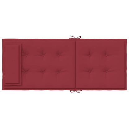 Cuscini Sedia con Schienale Alto 6 pz Rosso Vino Tessuto Oxford | homemem39