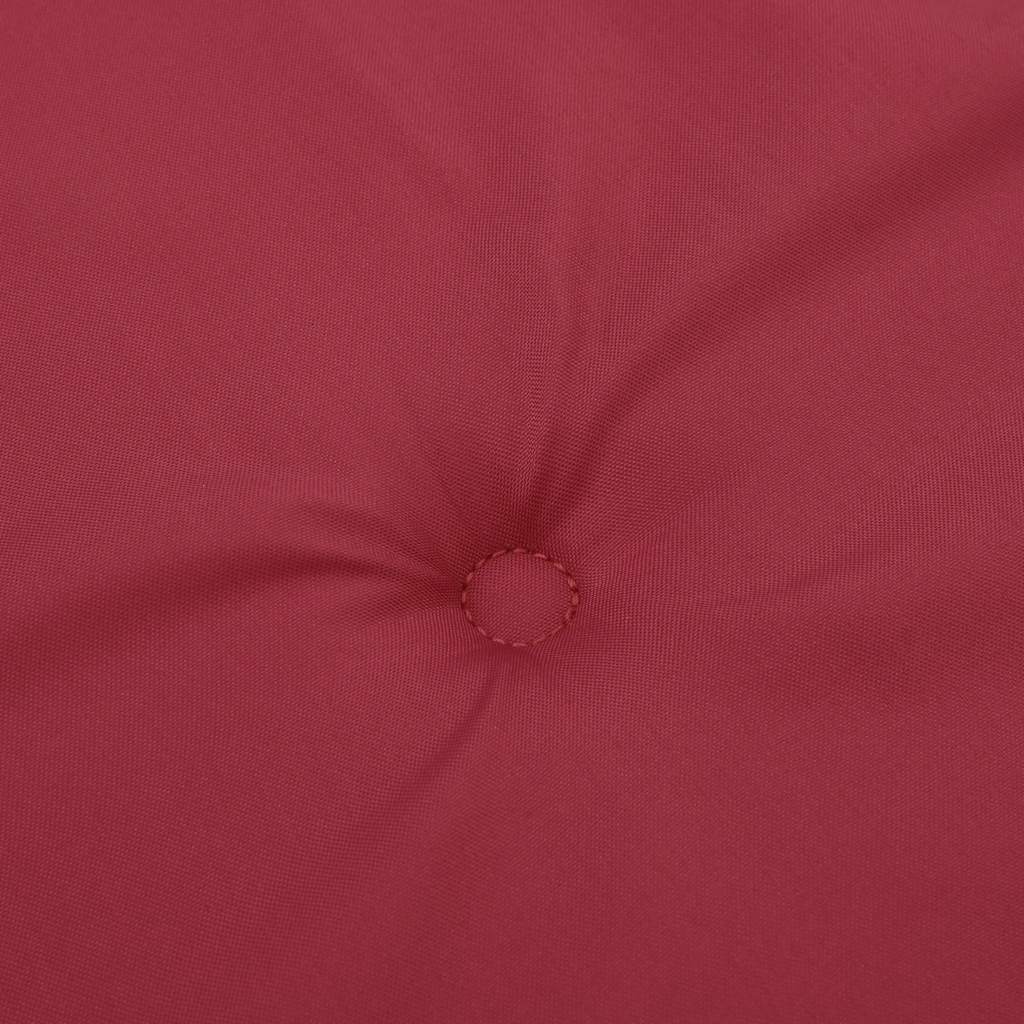 Cuscini Sedia con Schienale Alto 6 pz Rosso Vino Tessuto Oxford