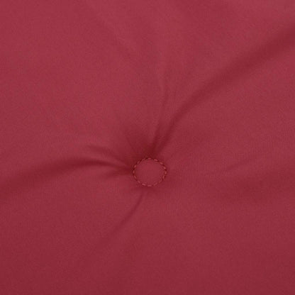 Cuscini Sedia con Schienale Alto 6 pz Rosso Vino Tessuto Oxford