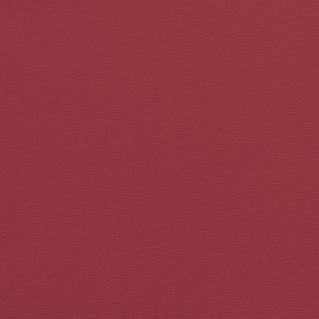Cuscini Sedia con Schienale Alto 6 pz Rosso Vino Tessuto Oxford
