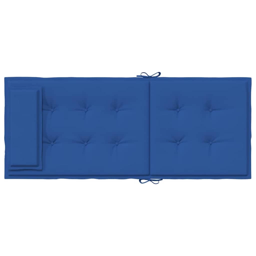 Cuscini Sedia con Schienale Alto 4 pz Blu Reale Tessuto Oxford - homemem39