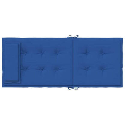 Cuscini Sedia con Schienale Alto 4 pz Blu Reale Tessuto Oxford - homemem39