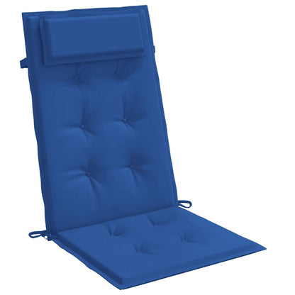 Cuscini Sedia con Schienale Alto 6 pz Blu Reale Tessuto Oxford | homemem39