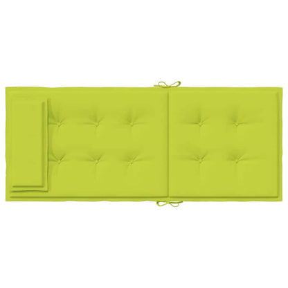 Cuscini Sedia Schienale Alto 4 pz Verde Chiaro Tessuto Oxford