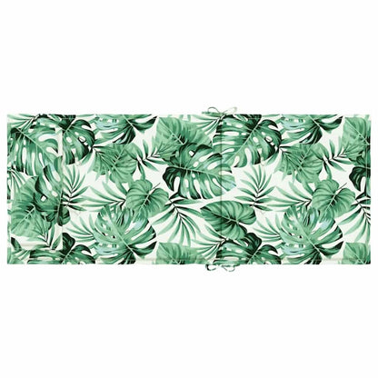 Cuscini Sedia Schienale Alto 2 pz Motivo Foglie Tessuto Oxford | homemem39
