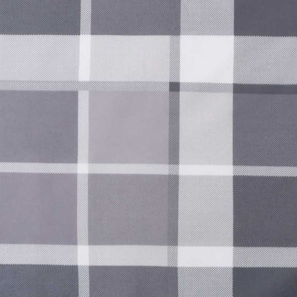 Cuscini Sedia Schienale Alto 6pz a Quadri Grigio Tessuto Oxford | homemem39