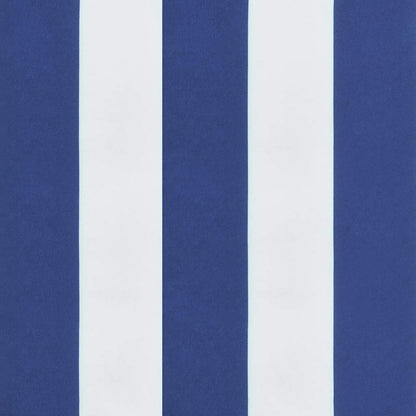 Cuscini Sedia Schienale Alto 6 pz Bianco e Blu Tessuto Oxford - homemem39