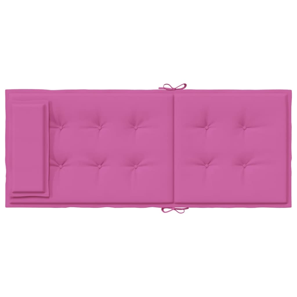 Cuscini per Sedia con Schienale Alto 2pz Rosa in Tessuto Oxford | homemem39