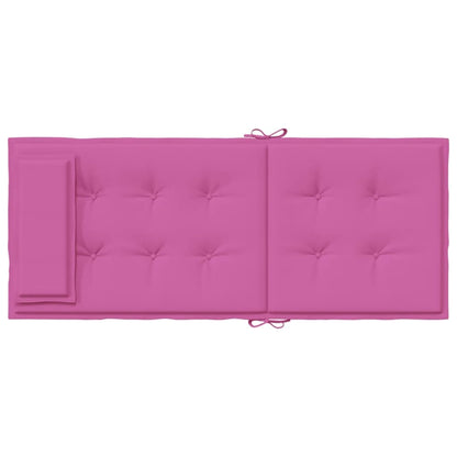 Cuscini per Sedia con Schienale Alto 2pz Rosa in Tessuto Oxford | homemem39