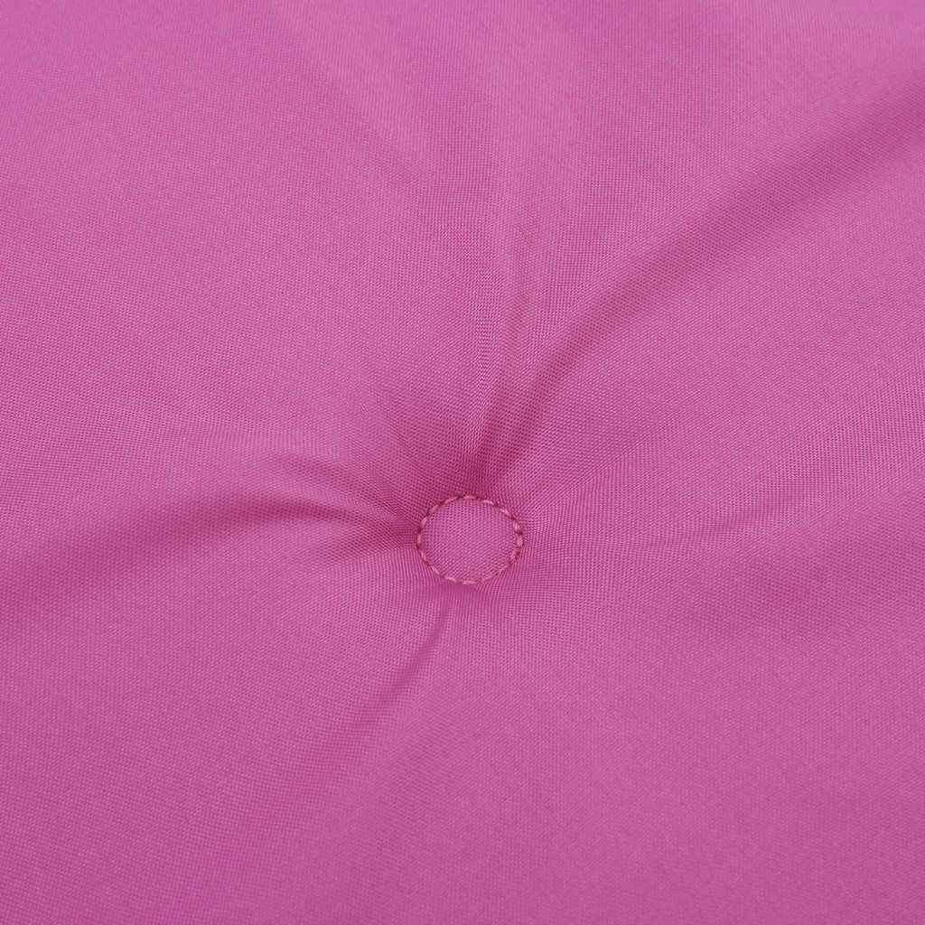 Cuscini per Sedia con Schienale Alto 4pz Rosa in Tessuto Oxford