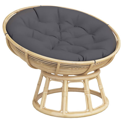 Cuscino Rotondo Antracite Ø 100x11 cm in Tessuto Oxford | homemem39