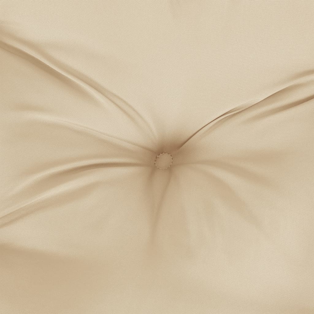 Cuscino Rotondo Beige Ø 100x11 cm in Tessuto Oxford | homemem39