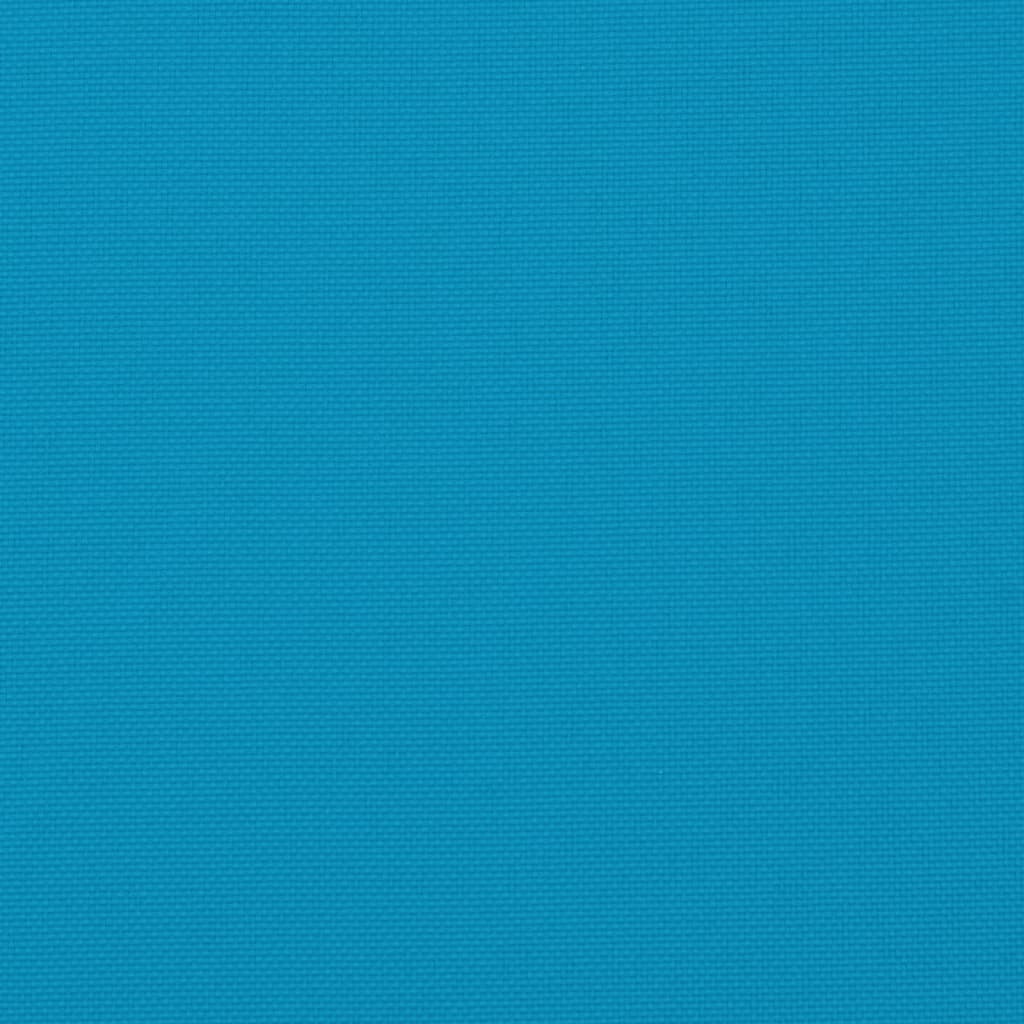 Cuscino Rotondo Blu Chiaro Ø 100x11 cm in Tessuto Oxford