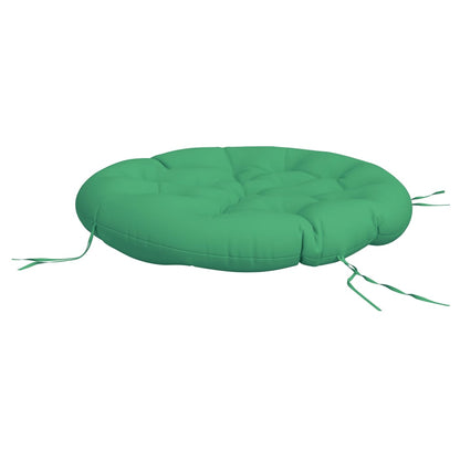 Cuscino Rotondo Verde Ø 100x11 cm in Tessuto Oxford
