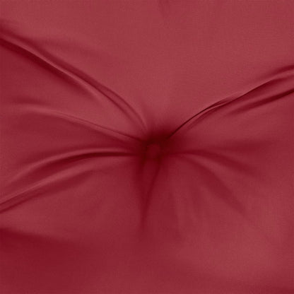 Cuscino Rotondo Rosso Vino Ø 100x11 cm in Tessuto Oxford