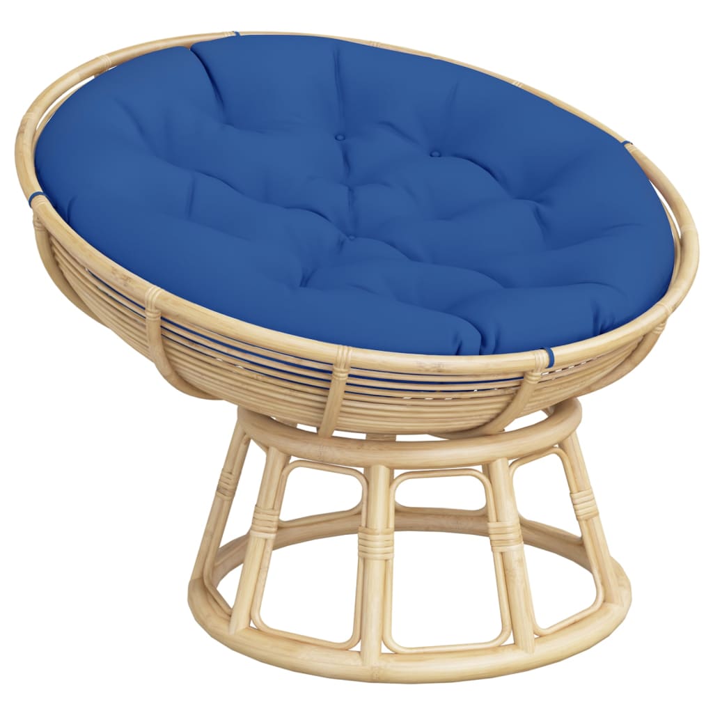 Cuscino Rotondo Blu Reale Ø in Tessuto Oxford