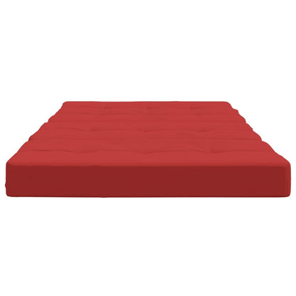 Cuscini per Sedia a Sdraio 2 pz Rosso in Tessuto Oxford