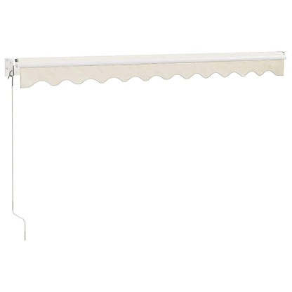 Tenda da Sole Retrattile Crema 3x2,5 m in Tessuto e Alluminio | homemem39