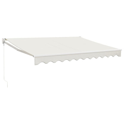 Tenda da Sole Retrattile Crema 3,5x2,5 m in Tessuto e Alluminio | homemem39