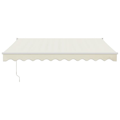 Tenda da Sole Retrattile Crema 3,5x2,5 m in Tessuto e Alluminio | homemem39