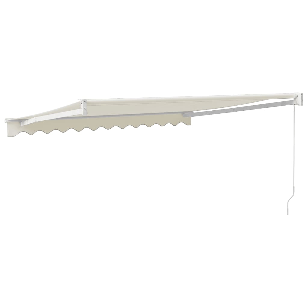 Tenda da Sole Retrattile Crema 3,5x2,5 m in Tessuto e Alluminio | homemem39