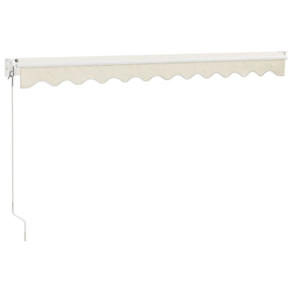 Tenda da Sole Retrattile Crema 3,5x2,5 m in Tessuto e Alluminio | homemem39