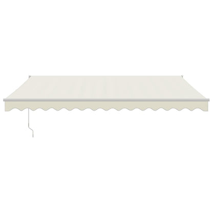 Tenda da Sole Retrattile Crema 4x3 m in Tessuto e Alluminio | homemem39