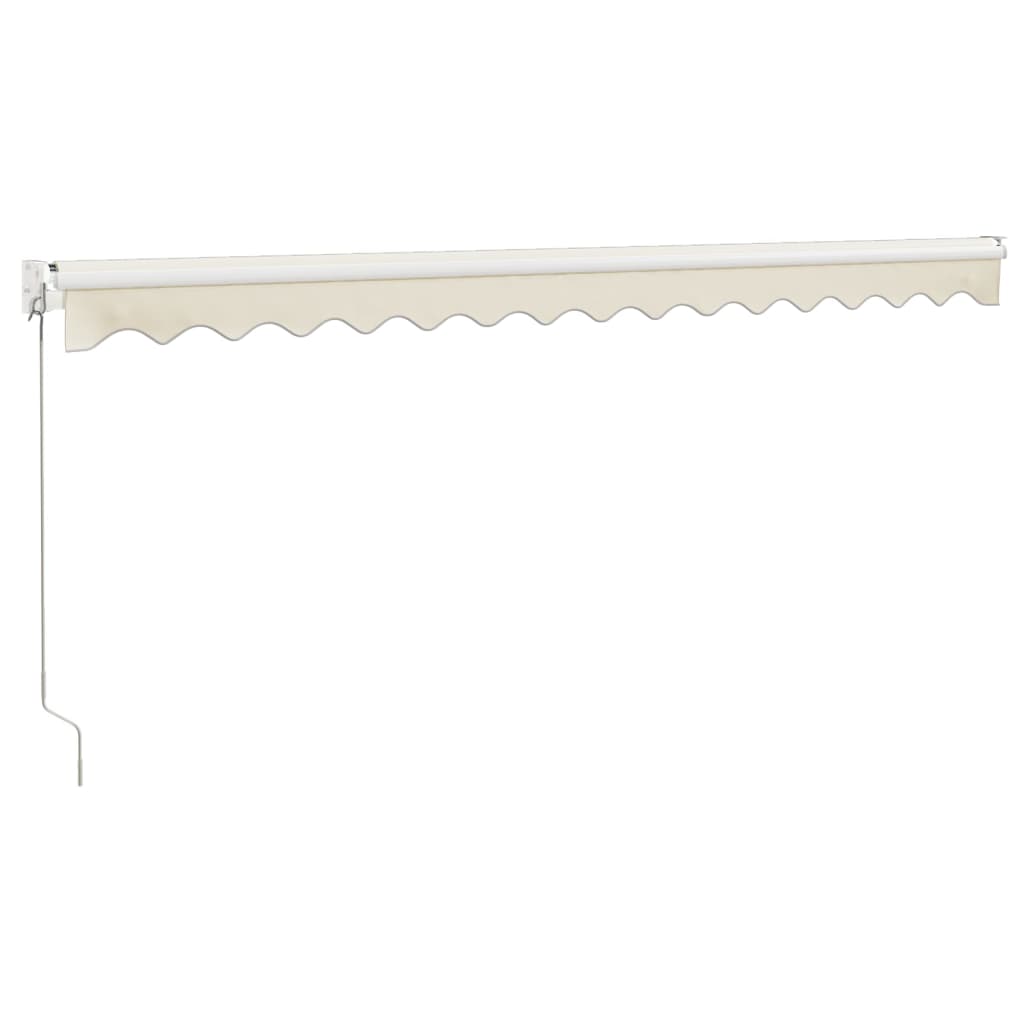 Tenda da Sole Retrattile Crema 4x3 m in Tessuto e Alluminio | homemem39