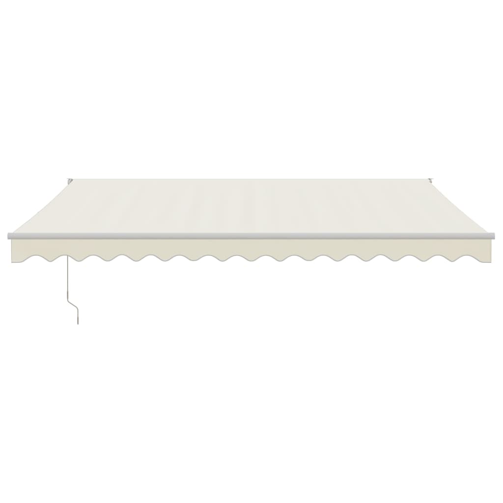 Tenda da Sole Retrattile Crema 4,5x3 m in Tessuto e Alluminio | homemem39