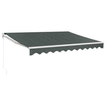 Tenda da Sole Retrattile Antracite 3x2,5 m Tessuto e Alluminio | homemem39