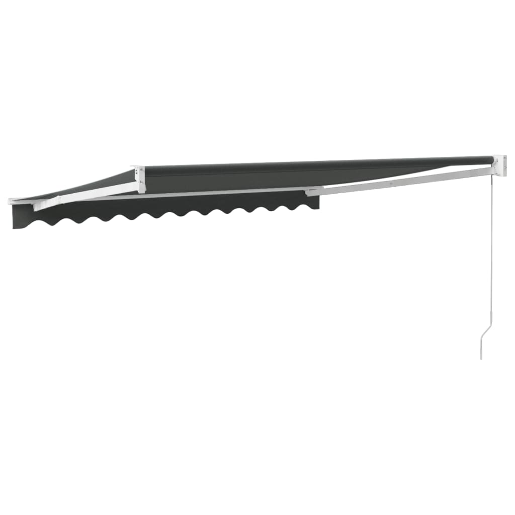 Tenda da Sole Retrattile Antracite 3x2,5 m Tessuto e Alluminio | homemem39