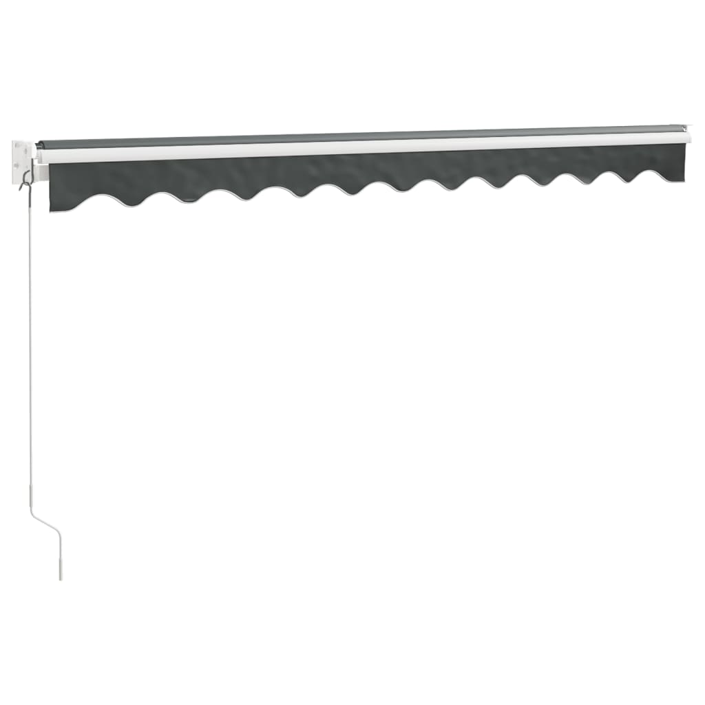 Tenda da Sole Retrattile Antracite 3x2,5 m Tessuto e Alluminio | homemem39