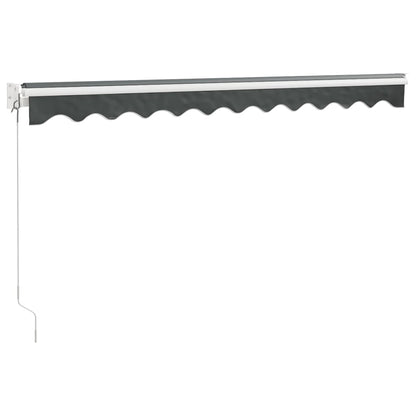 Tenda da Sole Retrattile Antracite 3x2,5 m Tessuto e Alluminio | homemem39