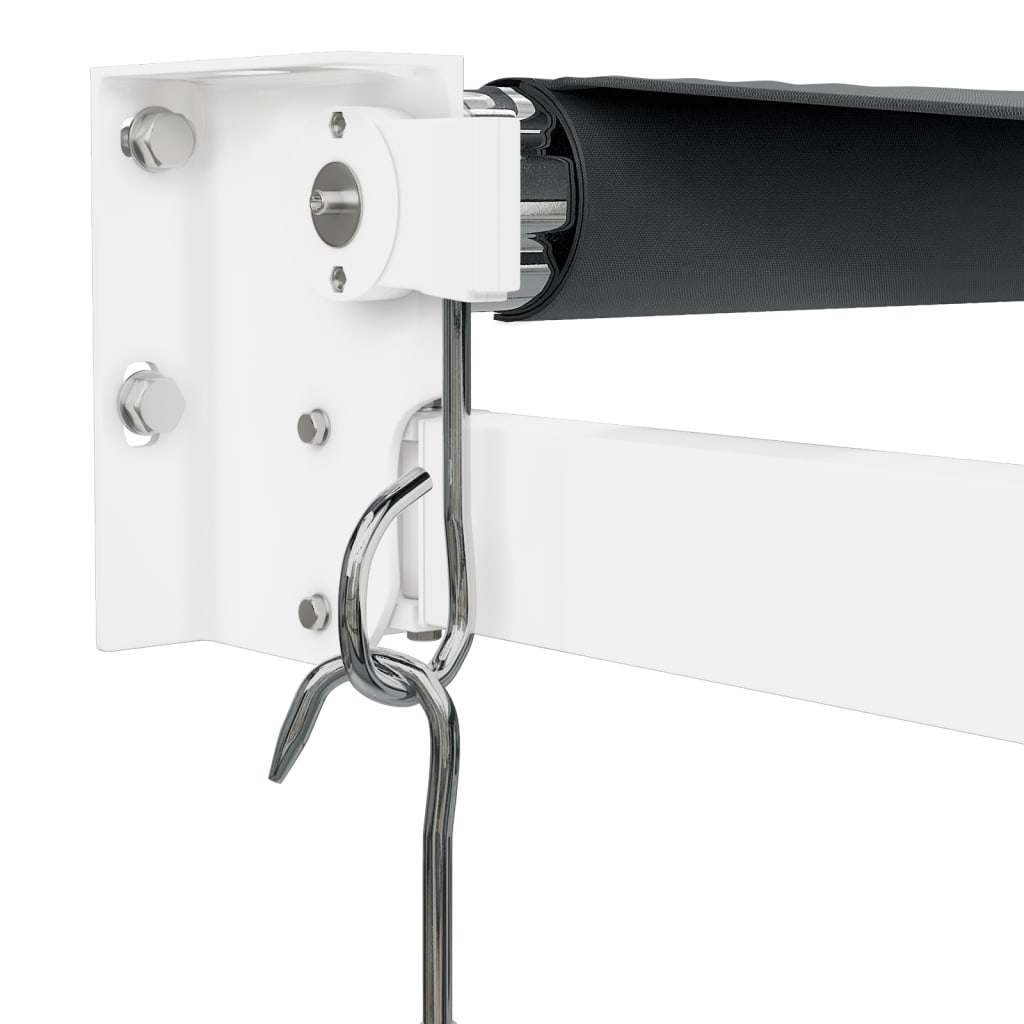 Tenda da Sole Retrattile Antracite 3x2,5 m Tessuto e Alluminio