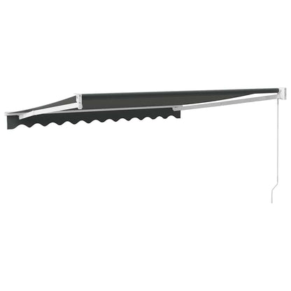 Tenda da Sole Retrattile Antracite 3,5x2,5m Tessuto e Alluminio | homemem39