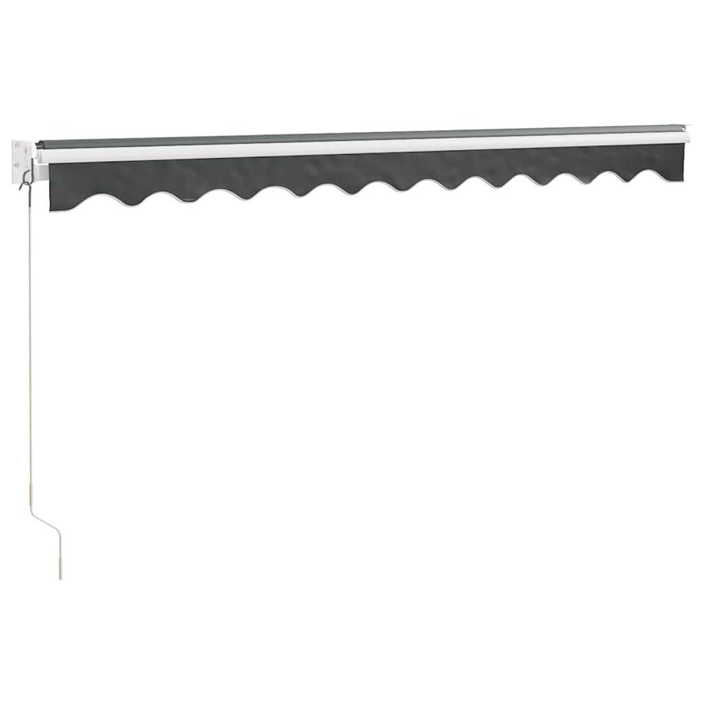 Tenda da Sole Retrattile Antracite 3,5x2,5m Tessuto e Alluminio | homemem39
