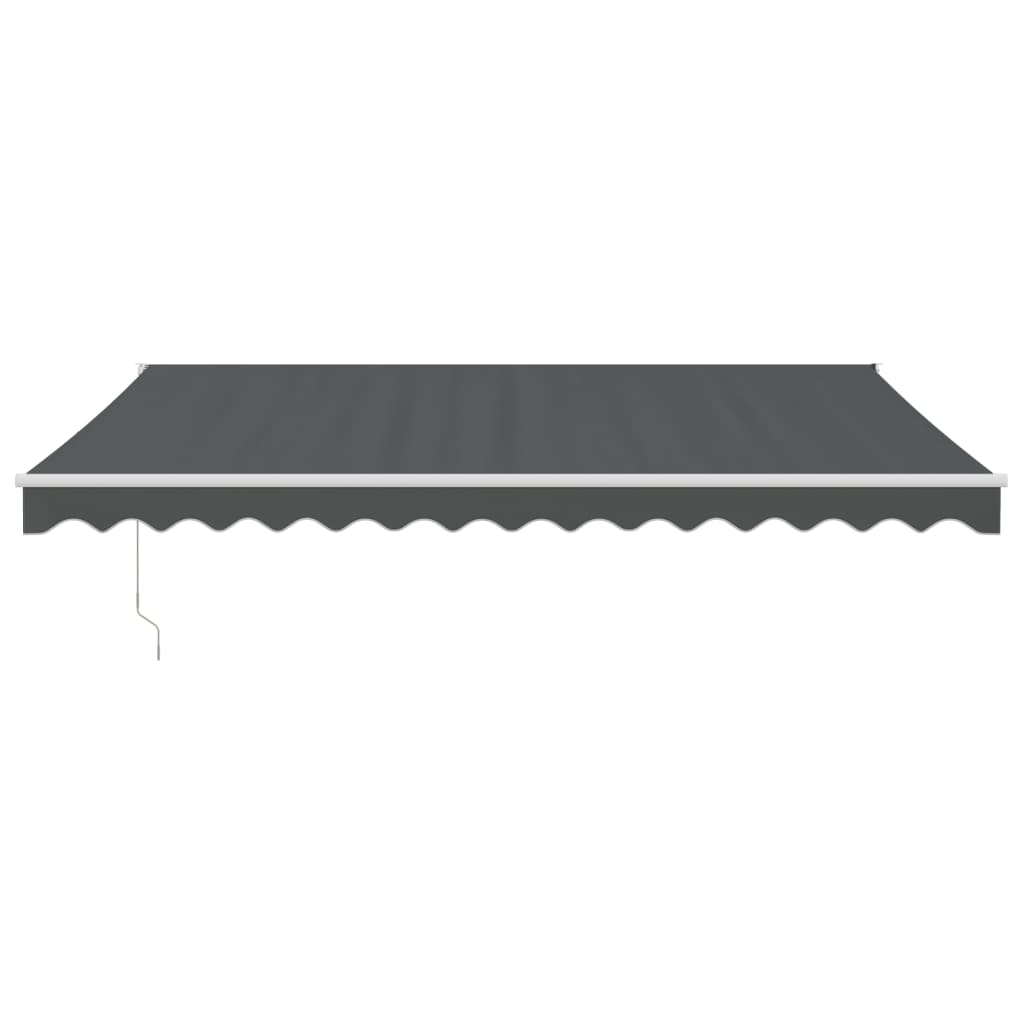 Tenda da Sole Retrattile Antracite 4x3 m in Tessuto e Alluminio | homemem39