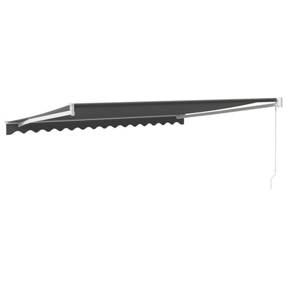 Tenda da Sole Retrattile Antracite 4x3 m in Tessuto e Alluminio | homemem39
