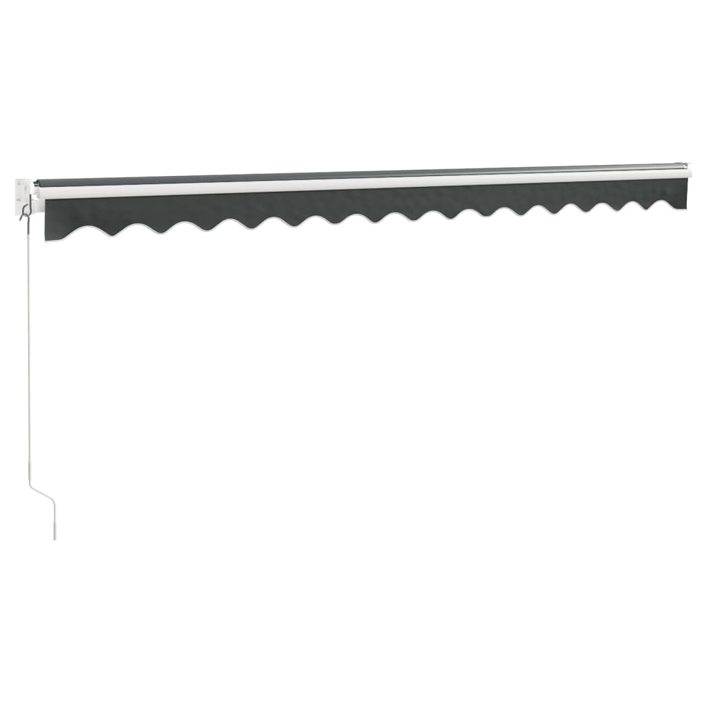 Tenda da Sole Retrattile Antracite 4x3 m in Tessuto e Alluminio | homemem39