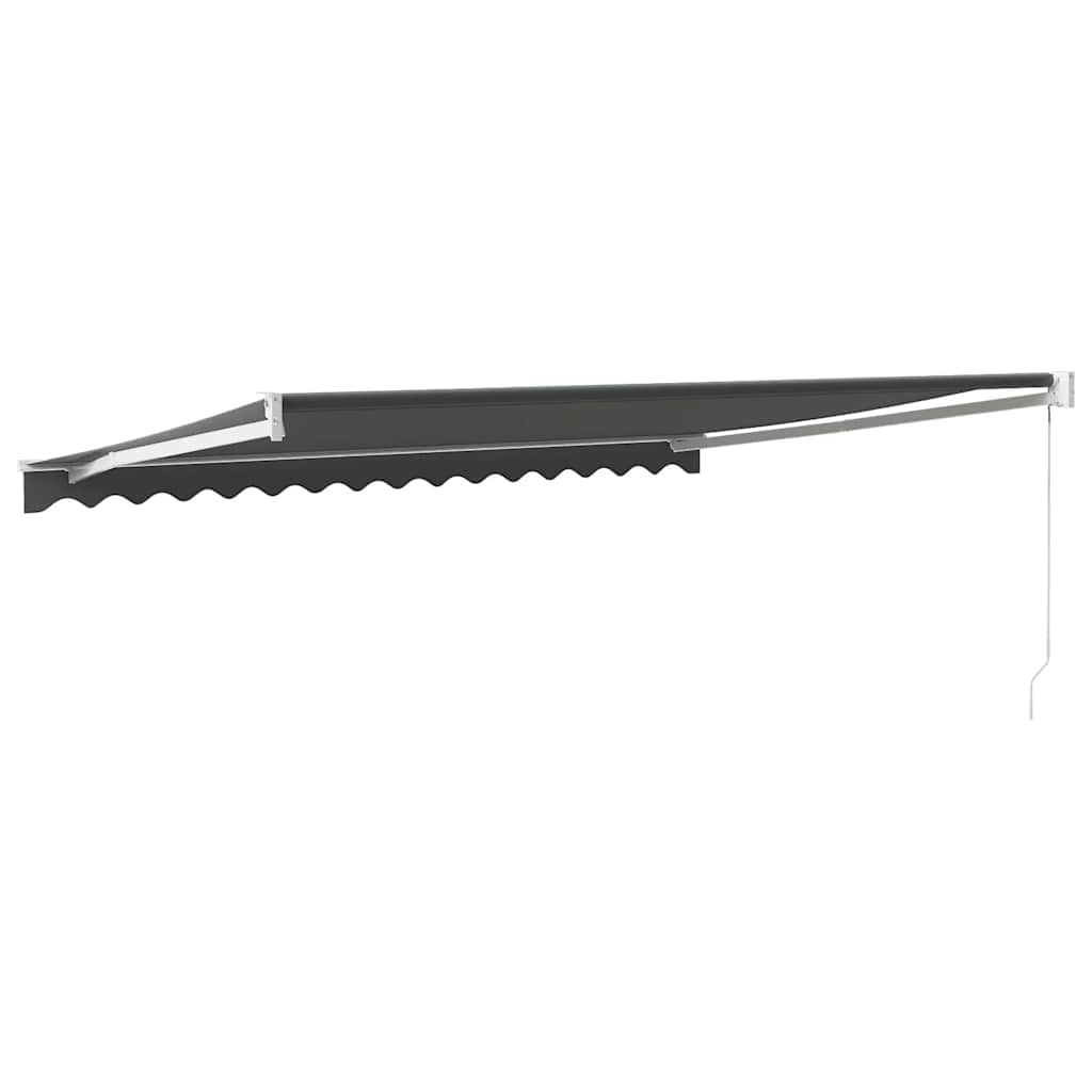 Tenda da Sole Retrattile Antracite 4,5x3 m Tessuto e Alluminio | homemem39